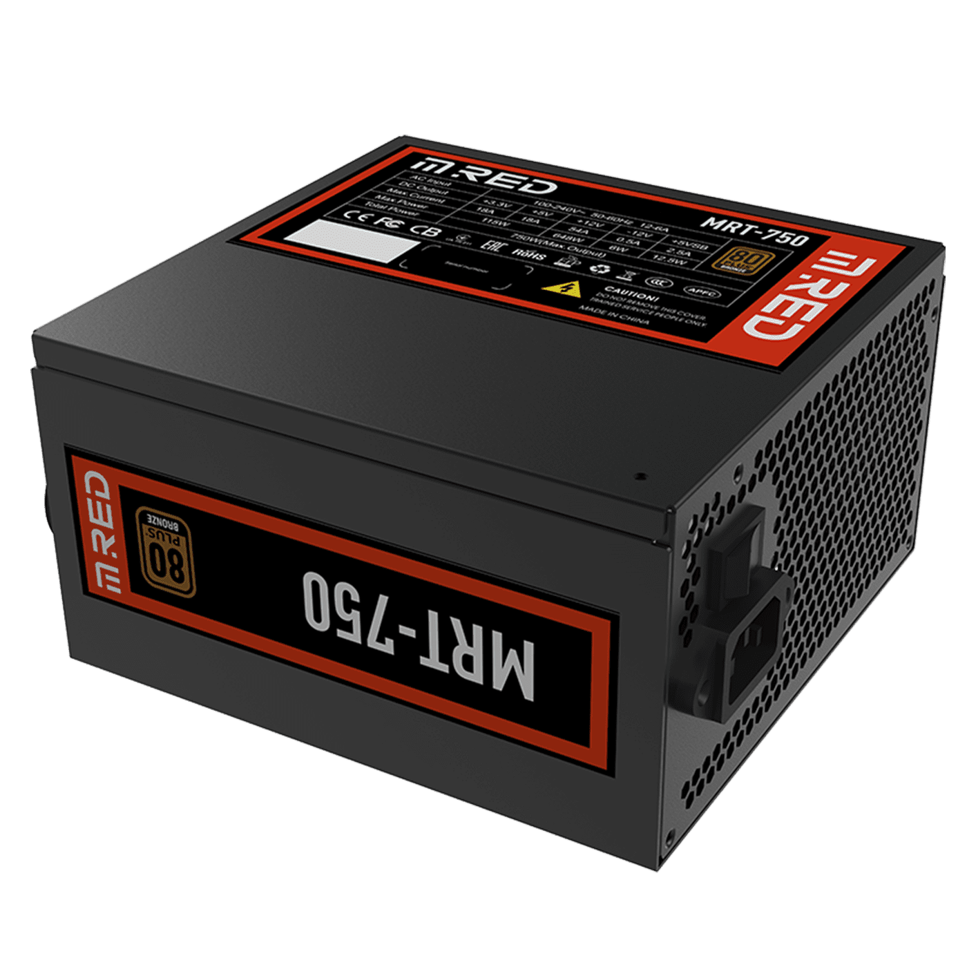 M.RED 80+BRONZE (750W) - Alimentation M.RED 